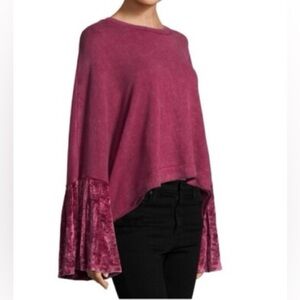 Free People Fuchsia Pullover